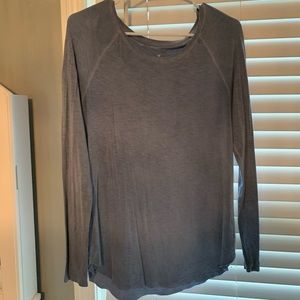 Blue soft long sleeve shirt